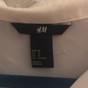 H&M Tops - White collared blouse H&M Tops - White collared blouse